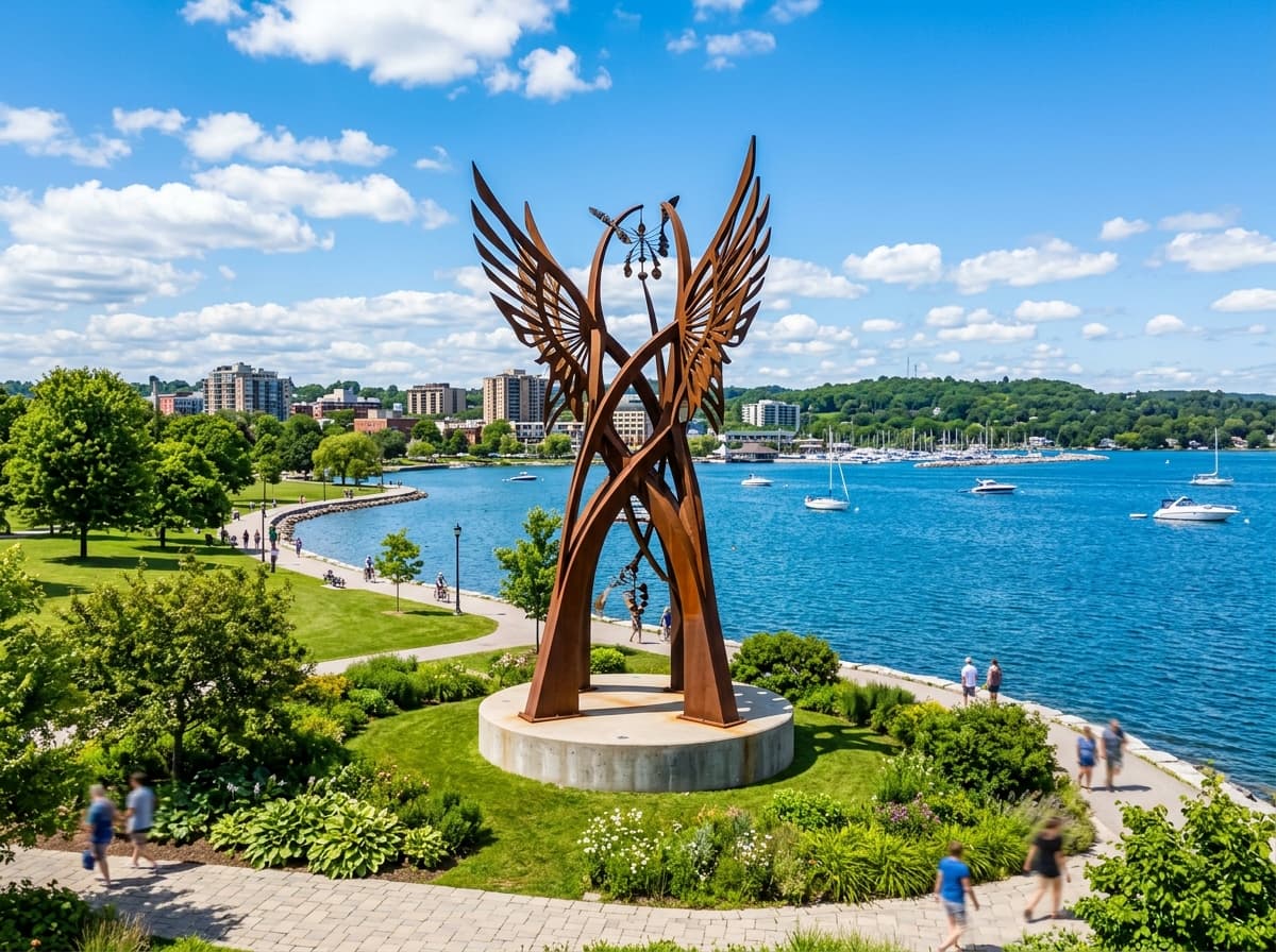 Barrie landmark - Spirit Catcher & Waterfront