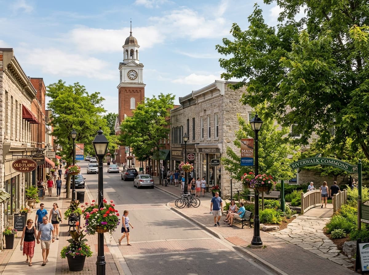 Newmarket landmark - Historic Main Street & Riverwalk